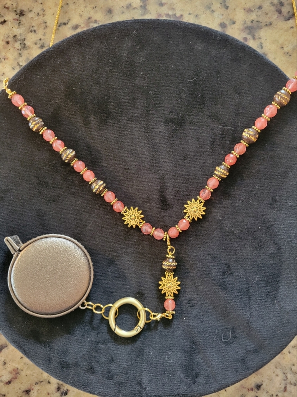 Tape Measure Lanyard Boho Beaded Necklace Eyeglasses Holder New Mothers Day Gift - Picture 5 of 9